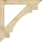 Ekena Millwork Merced Traditional Rough Sawn Bracket w/ Offset Brace, Douglas Fir, 6"W x 42"D x 42"H BKT0604X42X42MRC01RDF - alternate 4